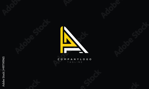 AA Abstract initial monogram letter alphabet logo design