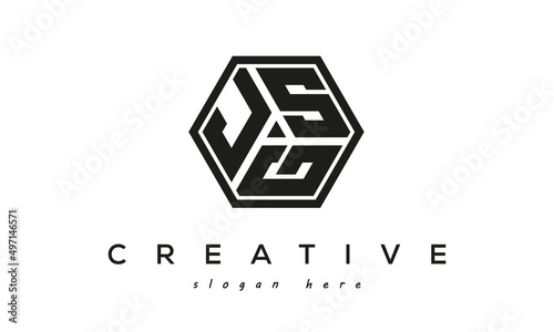 JSG creative polygon three letter logo design victor	 photo