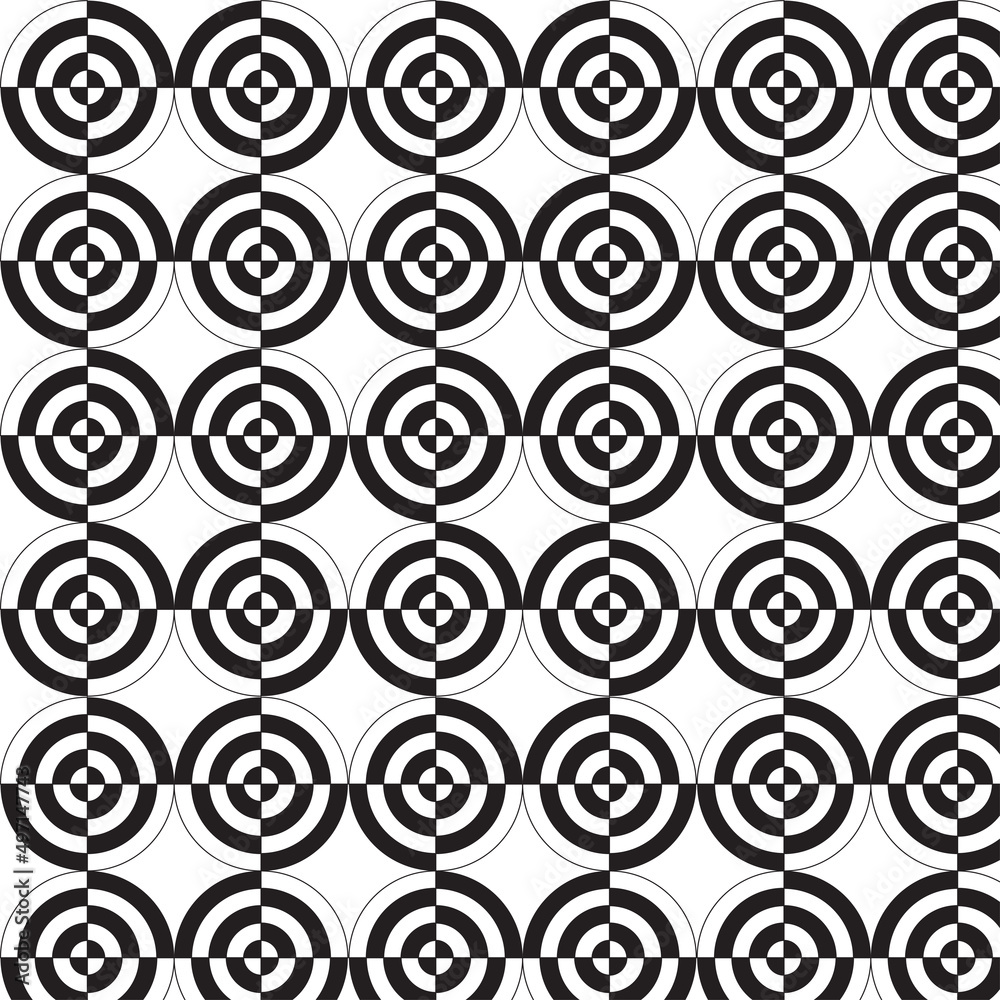 Abstract geometric optical illusion ornamental seamless background with trendy effect seamless repeat pattern Abstract geometric optical illusion ornamental seamless background with trendy effect seamless repeat pattern