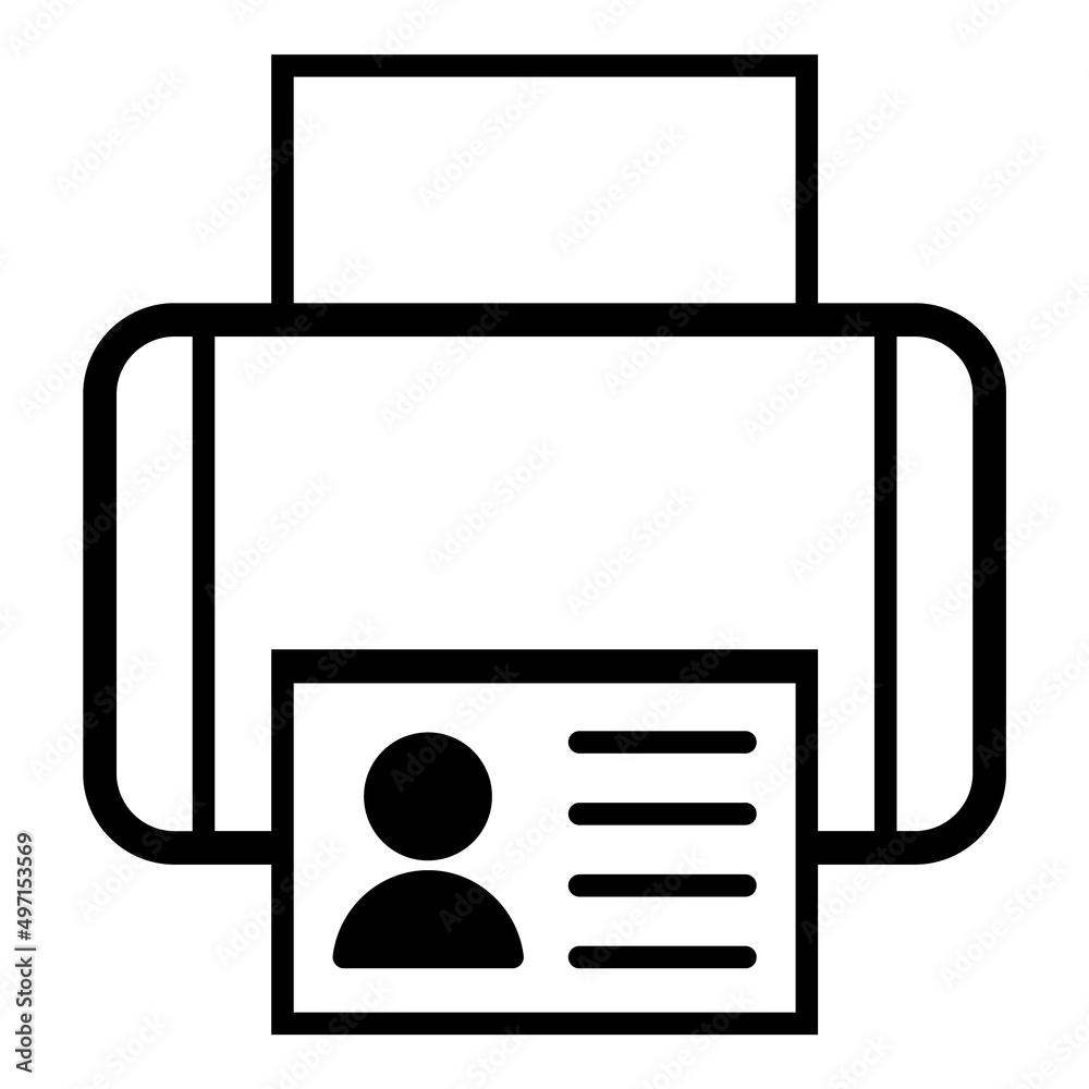 Printer Flat Icon Isolated On White Background Printer Flat Icon Isolated On White Background