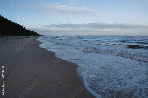 Baltic seaside on the early morning