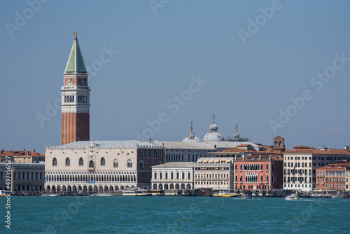 Doge's Palace and Campanile di San Marco in Venice ,Italy,2019