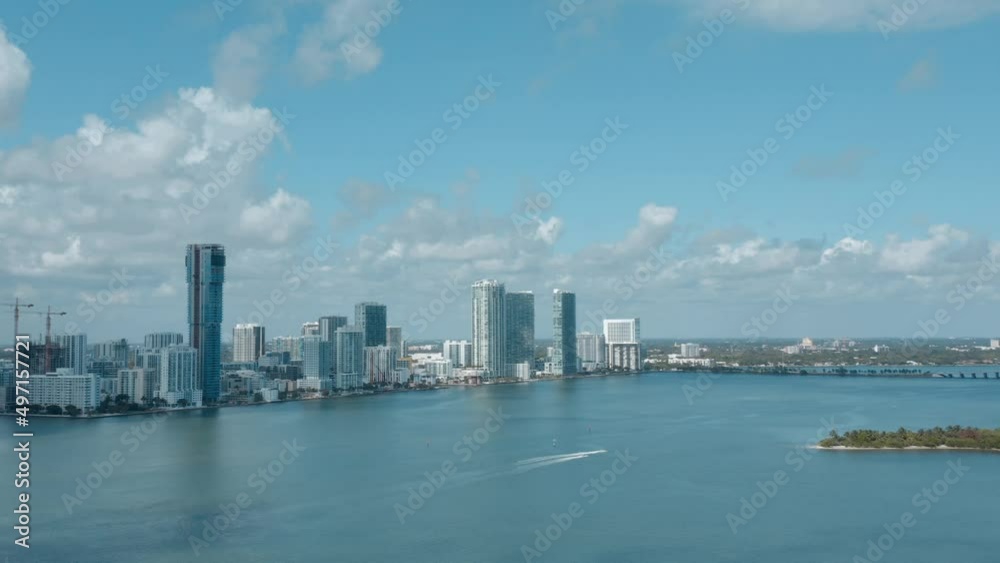 View of Biscayne Bay in Miami, Florida View of Biscayne Bay in Miami, Florida