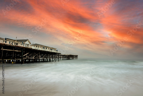 Pier at sunrise