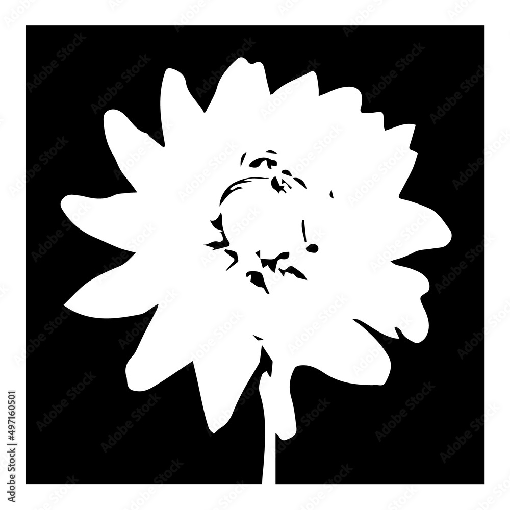 Flower Flat Icon Isolated On White Background Flower Flat Icon Isolated On White Background