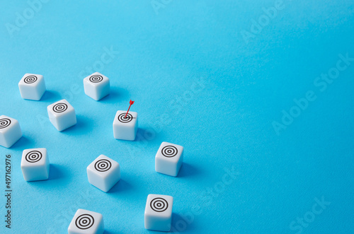 The arrow hits one of the targets. Marketing campaign , target audience, advertising methods. Advertise the product to democratic and gender groups. Anayltics or data management. Increase the sales