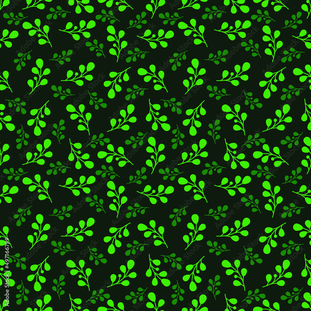 seamless green plant pattern for background, greeting card, packaging, texture, fabric pattern, wallpaper, wall decoration seamless green plant pattern for background, greeting card, packaging, texture, fabric pattern, wallpaper, wall decoration