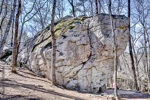 Boulders at Moss Rock Preserve in Hoover, Alabama, USA