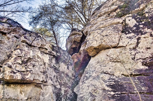 Boulders at Moss Rock Preserve in Hoover, Alabama, USA