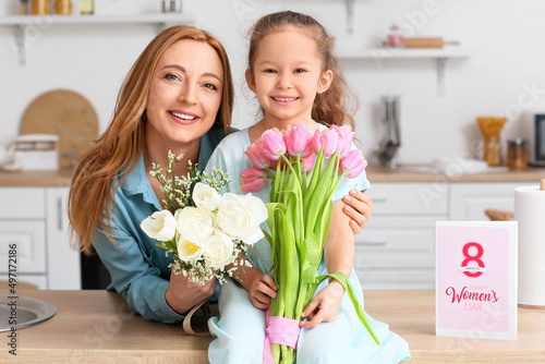 Mature woman and her little...
