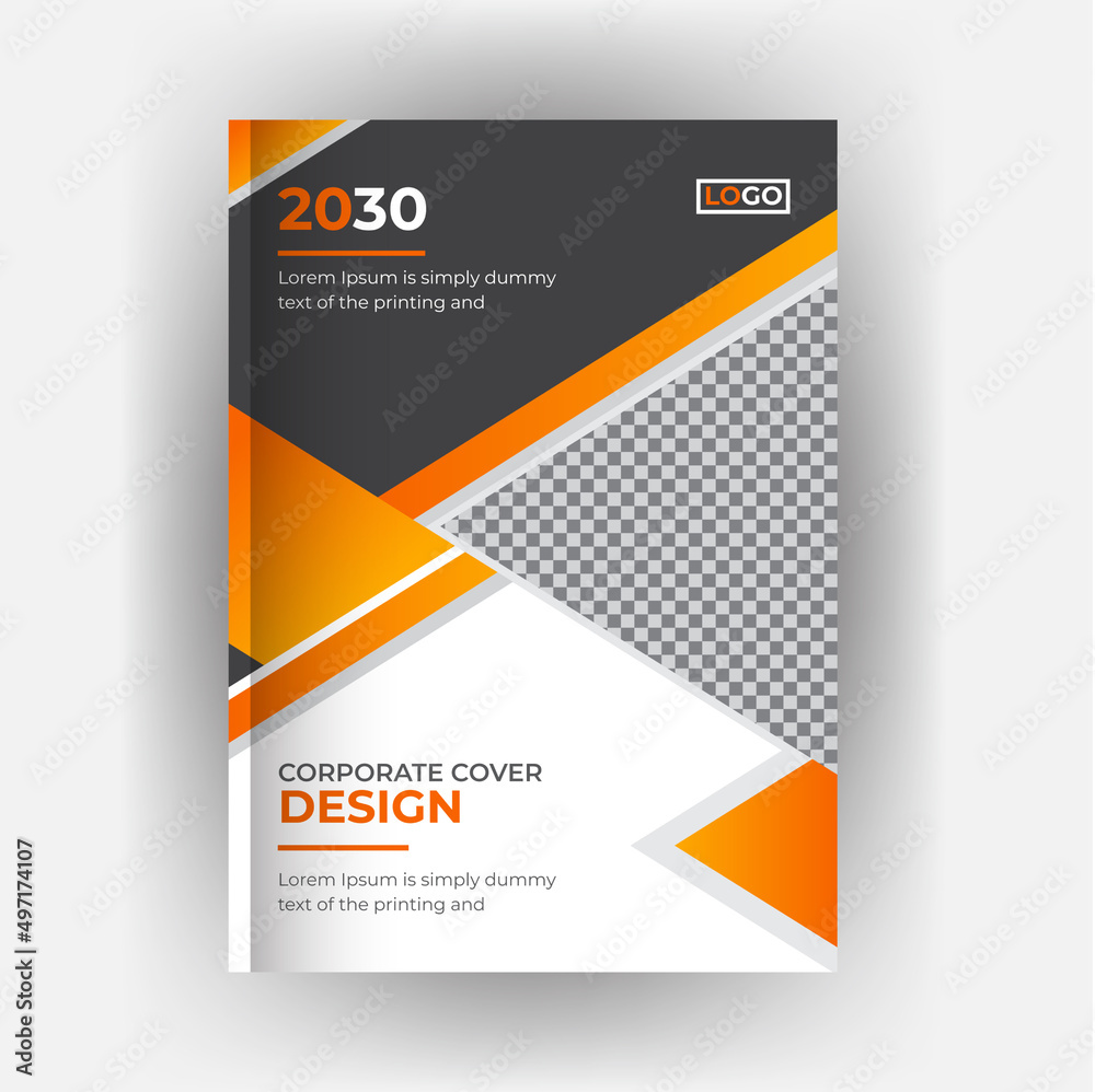 Corporate business brochure book cover design template Corporate business brochure book cover design template