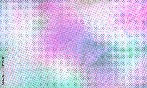 3D abstract rendered with screen and lo fi holographic patterns for signal wave distortion effect background in pastel rainbow colors