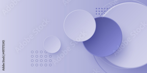 Abstract geometric background with purple (very peri) gradient circle background