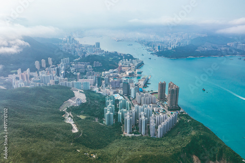 Foto Aerial view of Residential, Chai Wan, Hong Kong