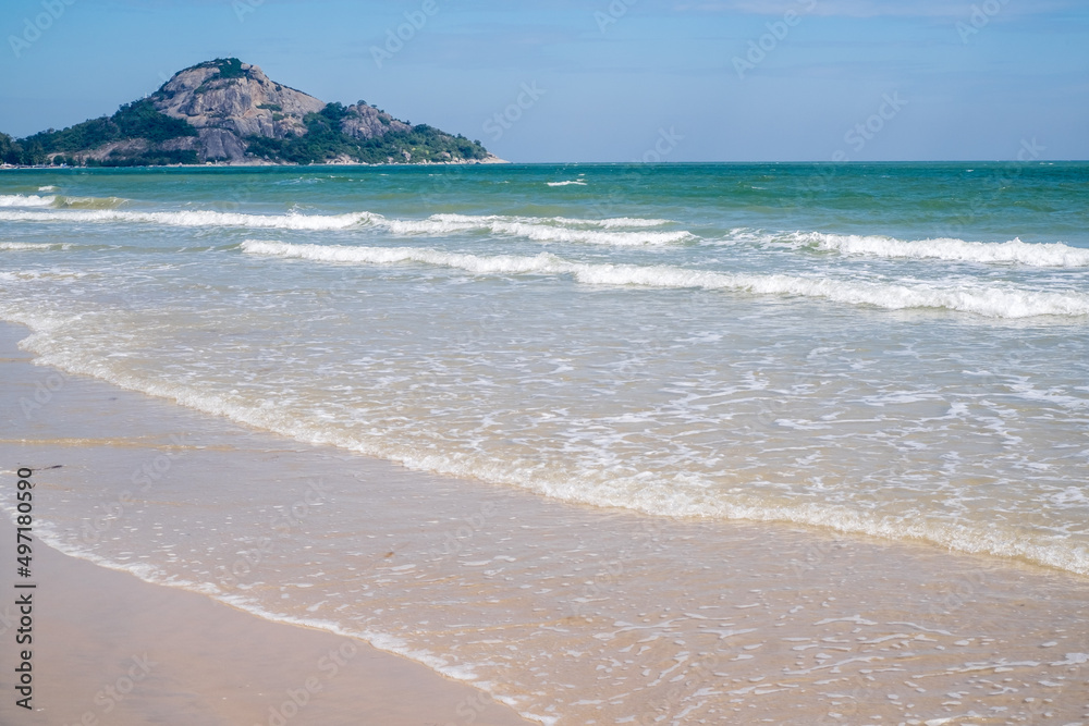 Sandy beaches and green waters in Thailand Sandy beaches and green waters in Thailand