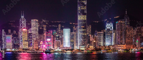 Hong Kong Night View, Victoria Harbour