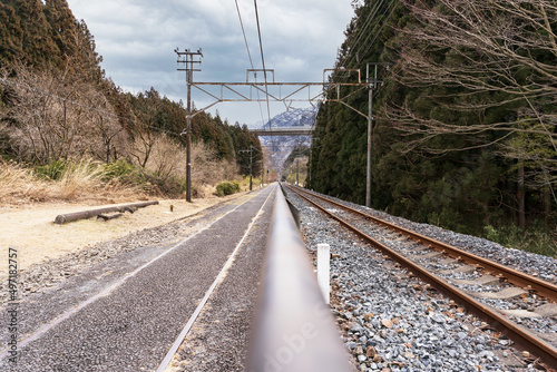 旧碓氷峠鉄道の廃線跡の情緒ある景色 photo