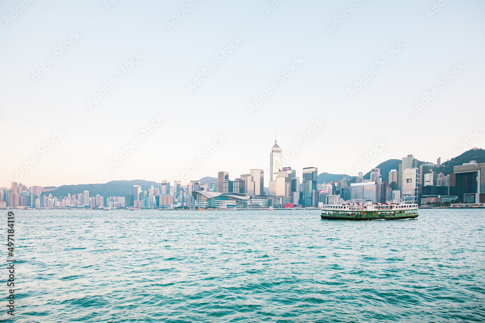 30 nov 2019 - Hong Kong: Iconic daytime view of victoria harbour, Hong Kong 30 nov 2019 - Hong Kong: Iconic daytime view of victoria harbour, Hong Kong