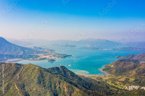 Aerial view of Ma On Shan Country Park, East of Hong Kong © gormakuma