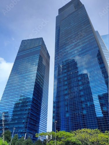 Singapore city landscapes  towers  skyscrapers  buildings 