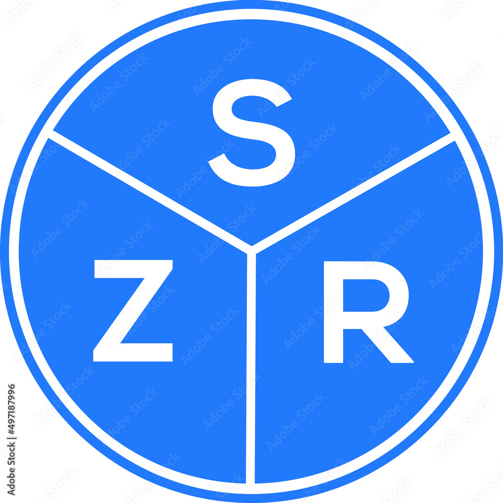 SZR letter logo design on black background. SZR creative initials letter logo concept. SZR letter design. SZR letter logo design on black background. SZR creative initials letter logo concept. SZR letter design.