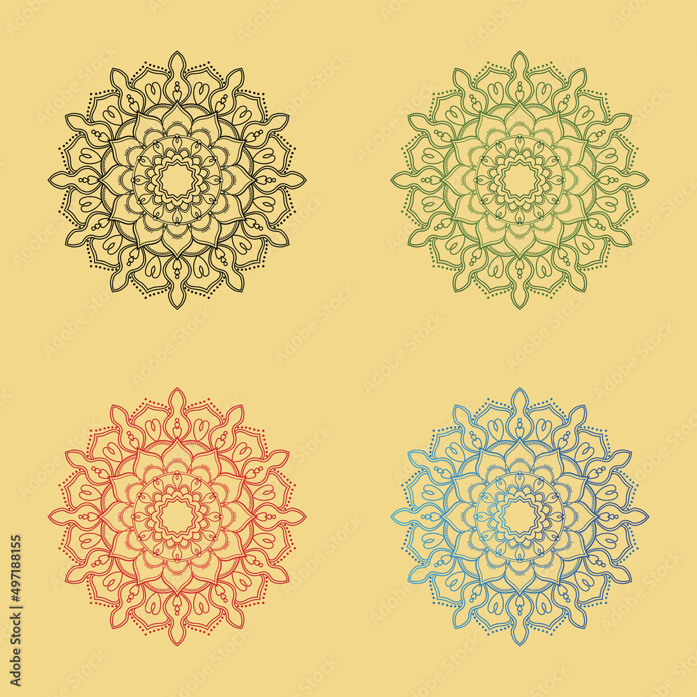 mandala icon and symbol logo mandala icon and symbol logo