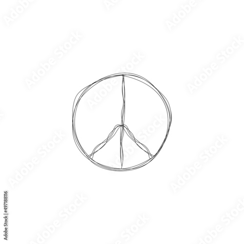 peace logo vektor illustration design
