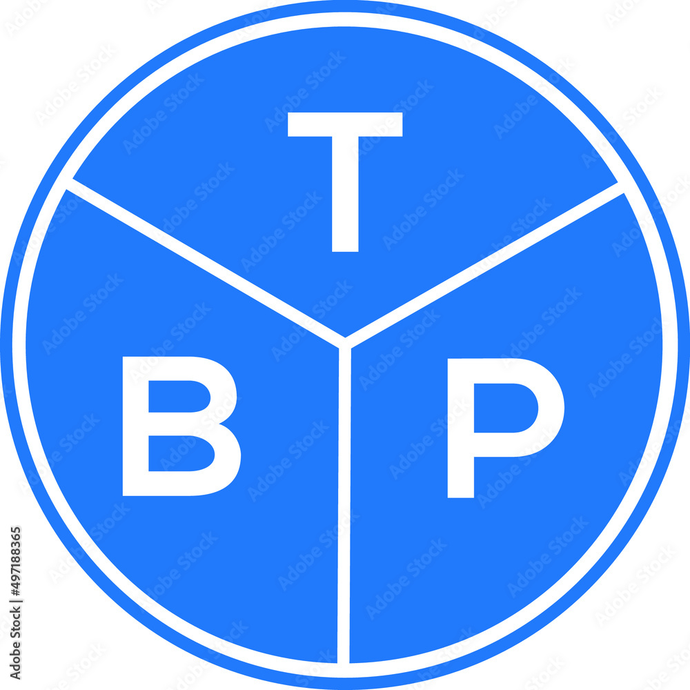TBP letter logo design on black background. TBP  creative initials letter logo concept. TBP letter design.