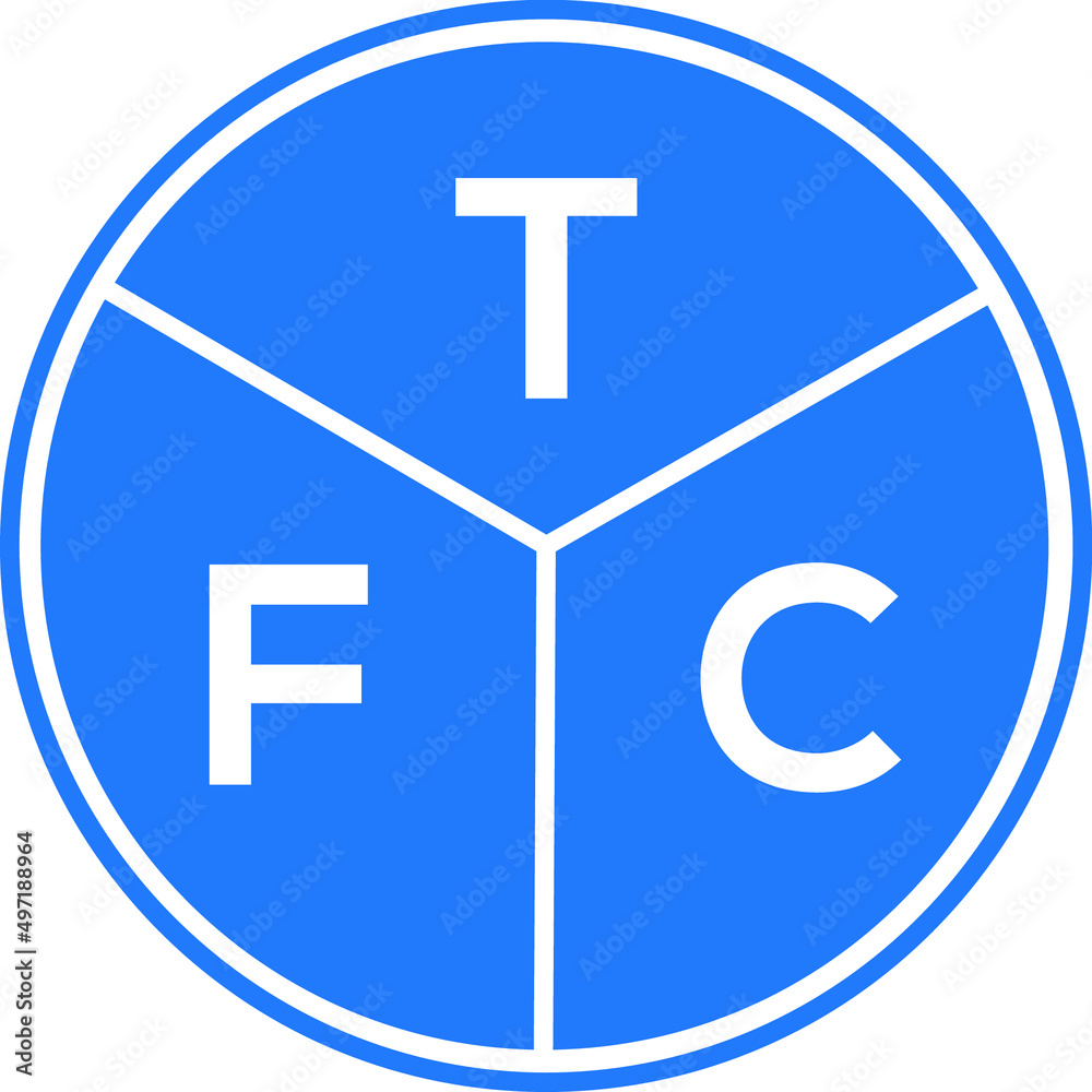 TFC letter logo design on black background. TFC creative initials letter logo concept. TFC letter design. TFC letter logo design on black background. TFC creative initials letter logo concept. TFC letter design.