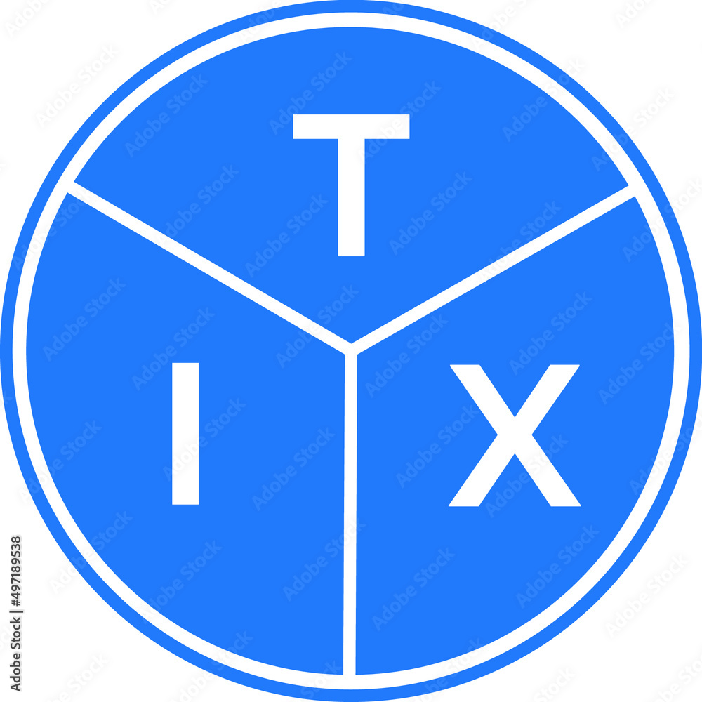 TIX letter logo design on black background. TIX creative initials letter logo concept. TIX letter design. TIX letter logo design on black background. TIX creative initials letter logo concept. TIX letter design.