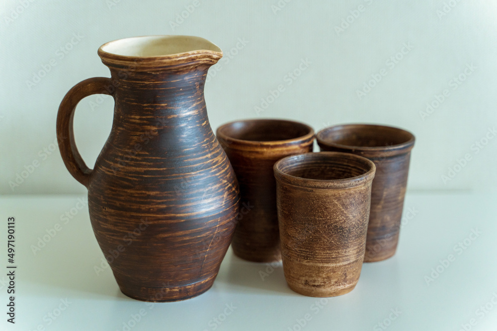 Ceramics, a ceramic product made with your own hands, made on a potter's wheel, a jug, a mug, clay. Ceramics, a ceramic product made with your own hands, made on a potter's wheel, a jug, a mug, clay.