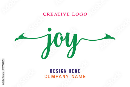 JOY  lettering logo is simple, easy to understand and authoritative