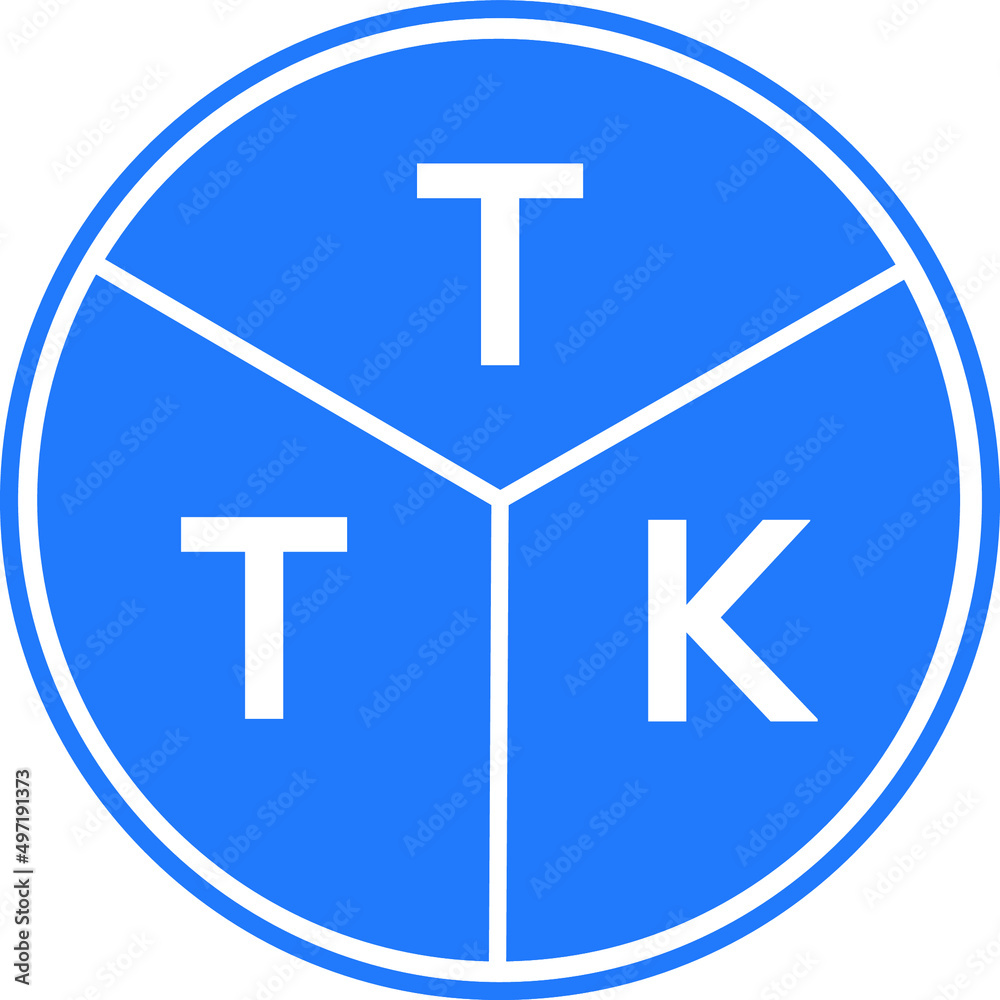 TTK letter logo design on white background. TTK creative circle letter logo concept. TTK letter design. TTK letter logo design on white background. TTK creative circle letter logo concept. TTK letter design.