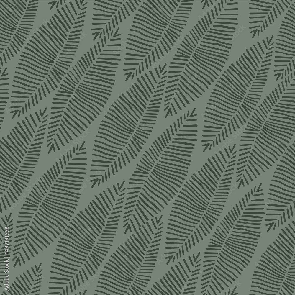 Herringbone tribal leaves skeleton seamless pattern Herringbone tribal leaves skeleton seamless pattern