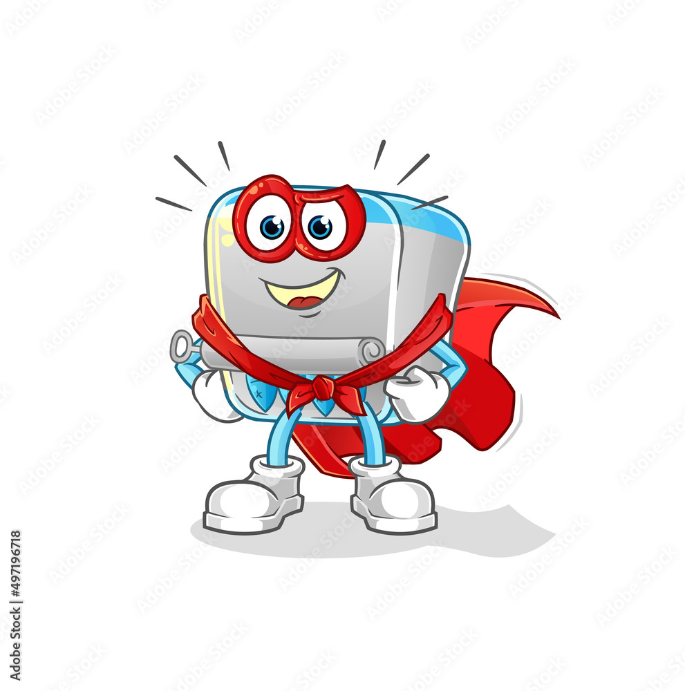 canned fish heroes vector. cartoon character