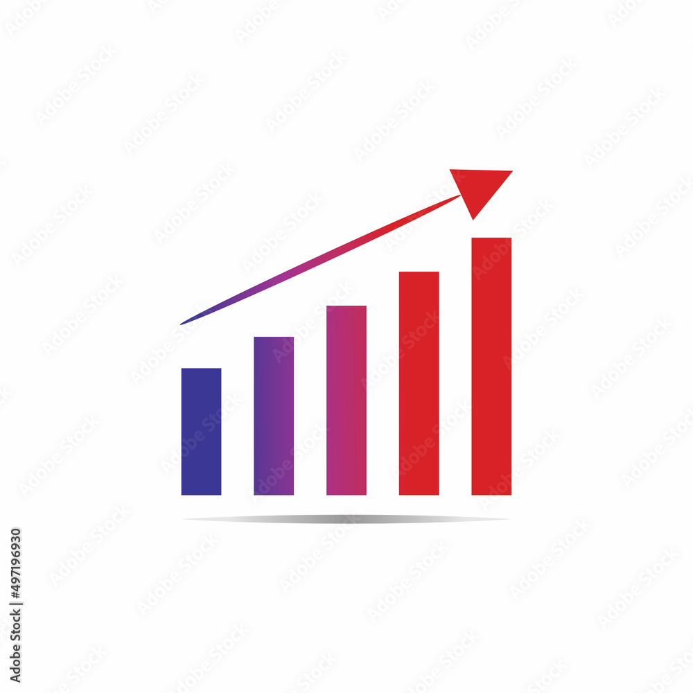 Graph Icon in trendy flat style isolated on white . Chart bar symbol for your web site design logo app UI. Graph Icon in trendy flat style isolated on white . Chart bar symbol for your web site design logo app UI.