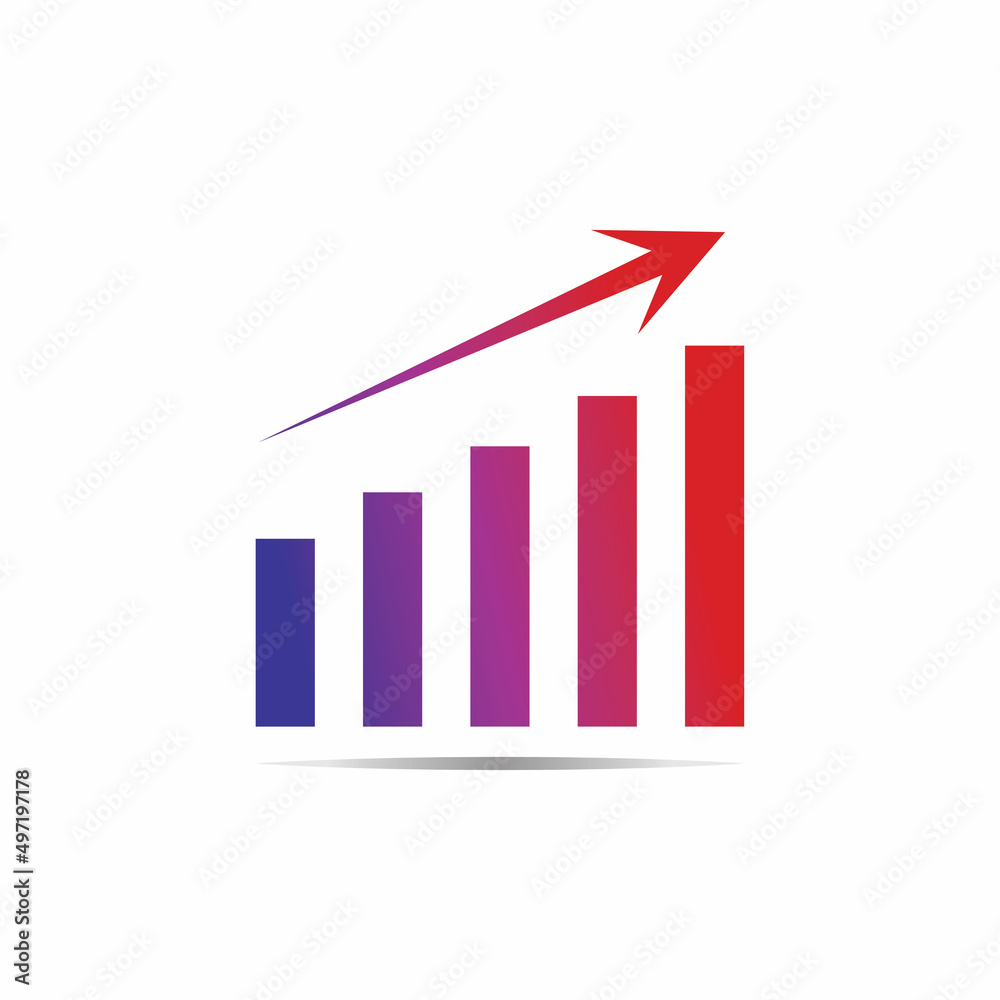 Graph Icon in trendy flat style isolated on white . Chart bar symbol for your web site design logo app UI. Graph Icon in trendy flat style isolated on white . Chart bar symbol for your web site design logo app UI.