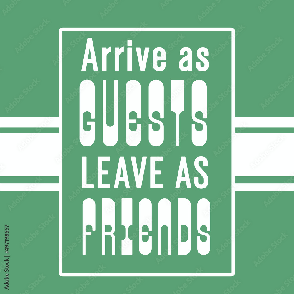 Restaurant or Hotel Business Tagline, Punchline, Slogan Typography