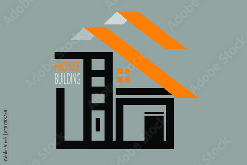 property logo with orange, brown, gray characteristics