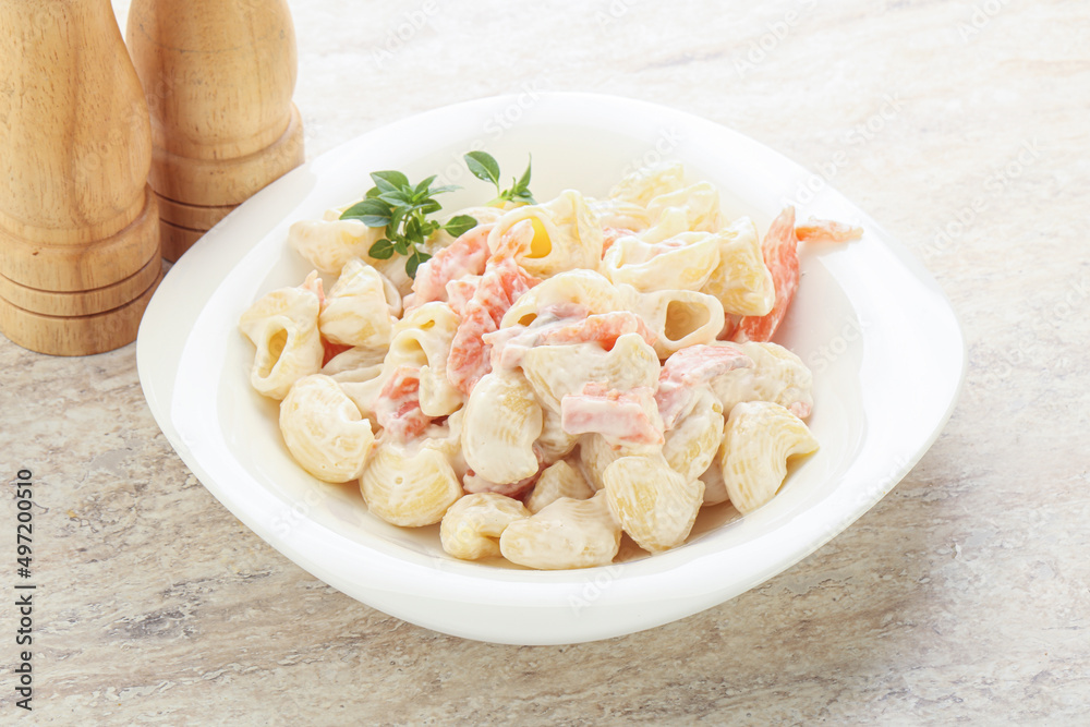 Pasta with salmon and cream cheese Pasta with salmon and cream cheese