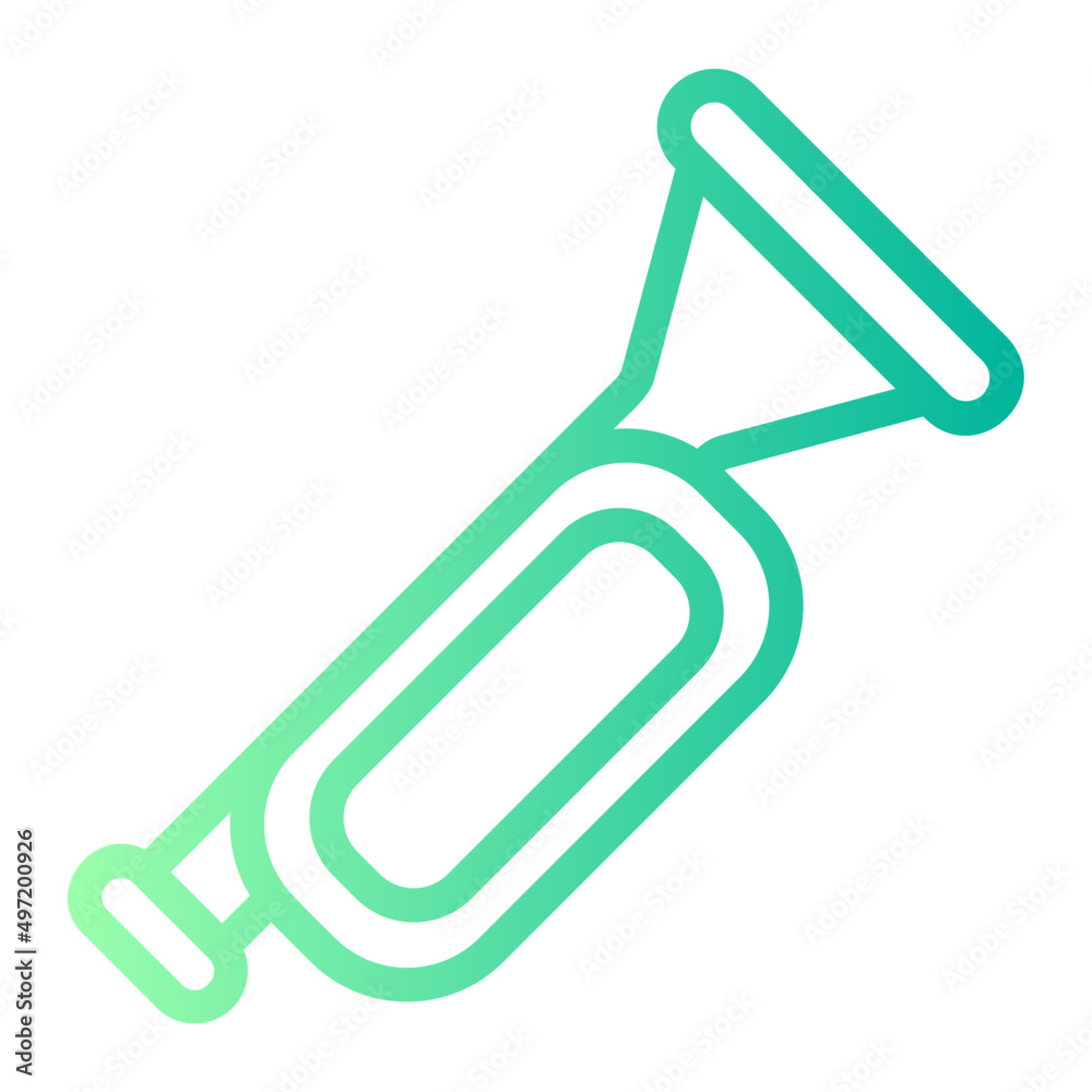 trumpet gradient icon trumpet gradient icon