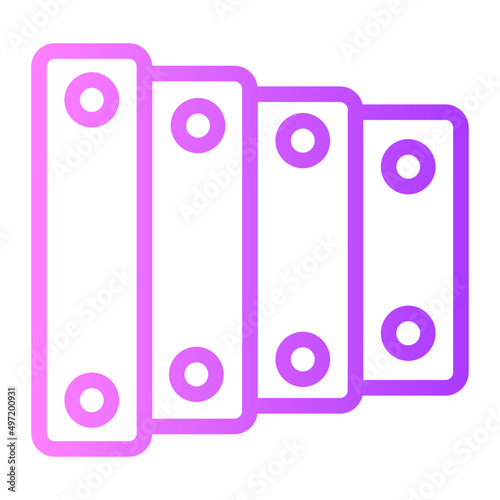 xylophone gradient icon