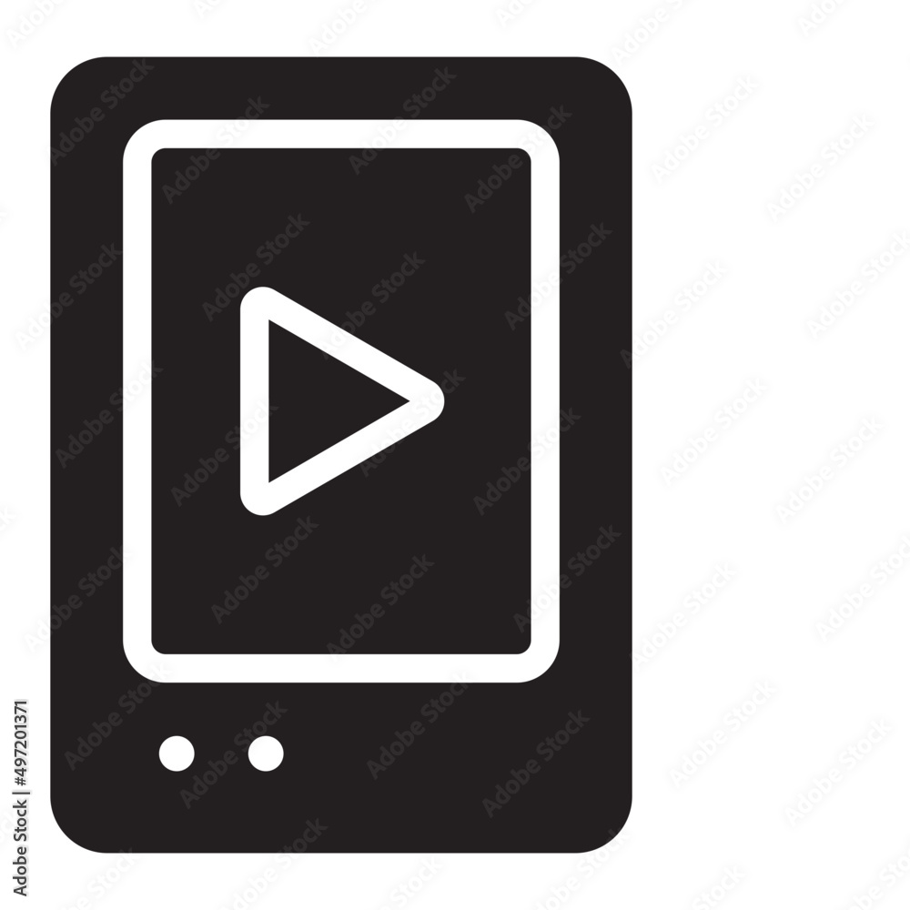music player glyph icon music player glyph icon
