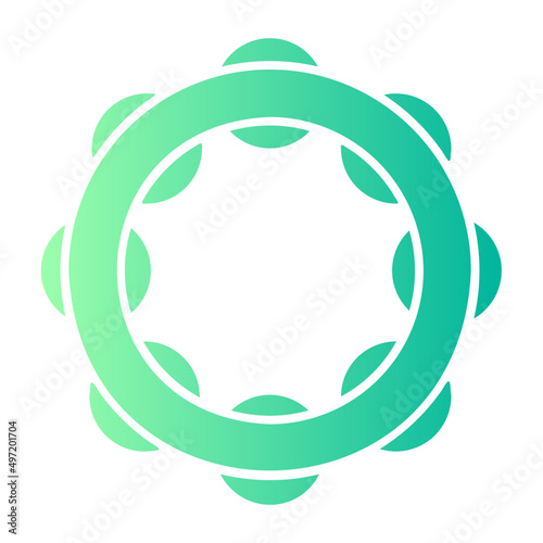 tambourine gradient icon
