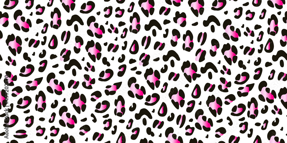 Leopard pink seamless pattern hand drawn . Animalistic abstract background. Vector Leopard pink seamless pattern hand drawn . Animalistic abstract background. Vector
