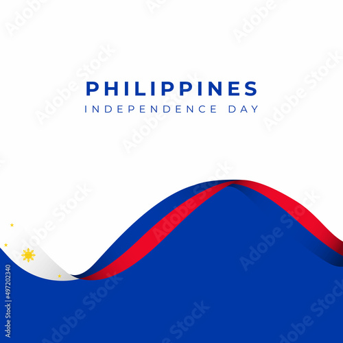 Happy Philippines Independence Day Celebration Vector Template Design Illustration