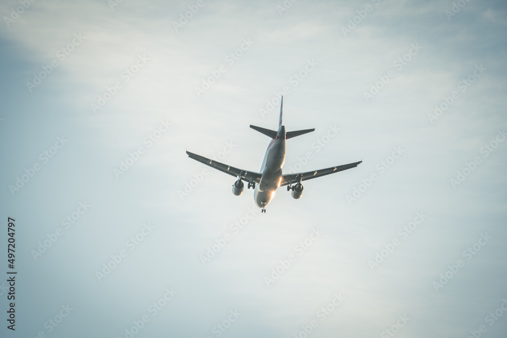 Fototapeta premium Flying Airplanes in the Sky