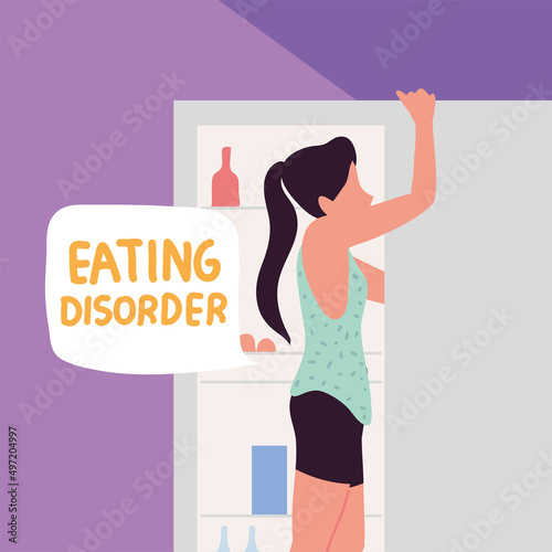 girl with eating disorder