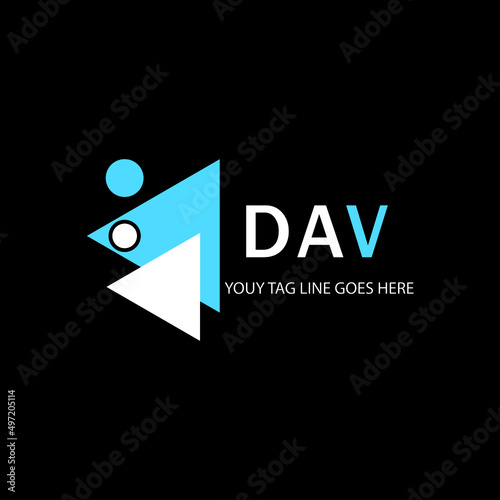 DAV letter logo creative  design with vector graphic