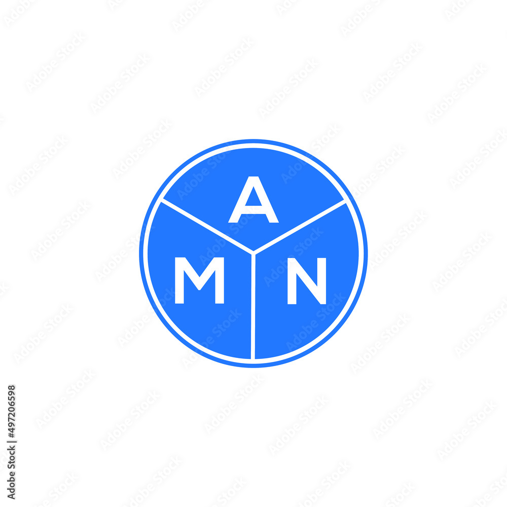 AMN letter logo design on black background. AMN creative initials letter logo concept. AMN letter design. AMN letter logo design on black background. AMN creative initials letter logo concept. AMN letter design.